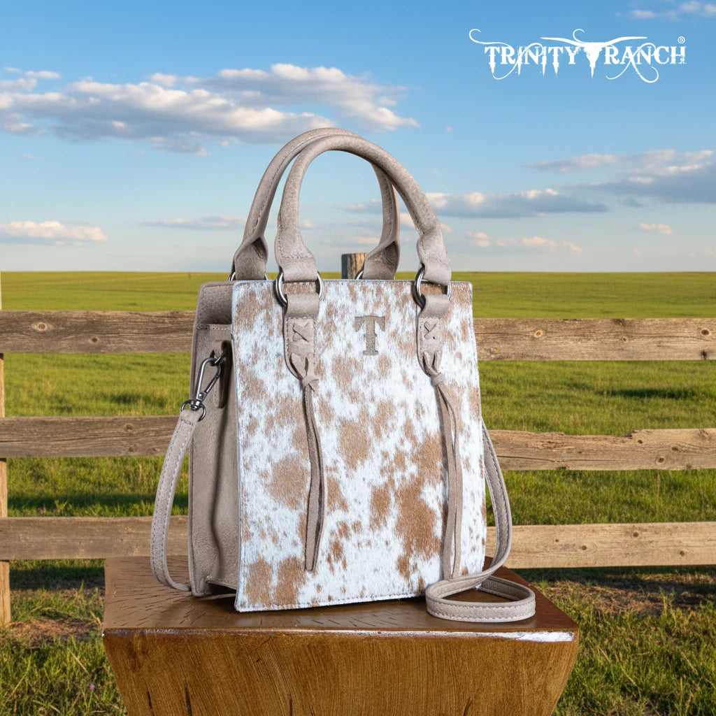 Trinity Ranch Hair On Cowhide Top Handle Tote/Crossbody