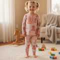 Pink Boots Long Sleeves Western Girls Pajamas