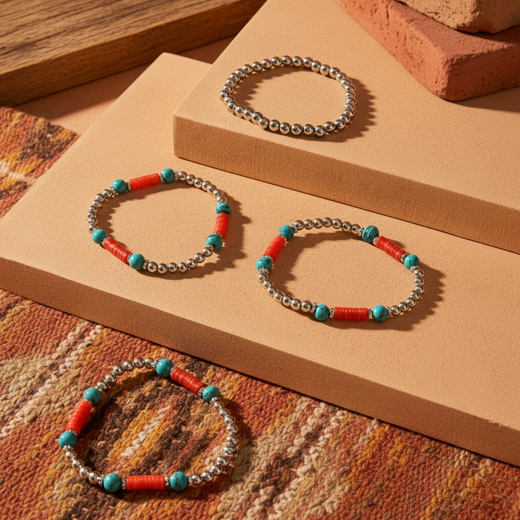 Red River Ritual Bracelet in Aqua Red