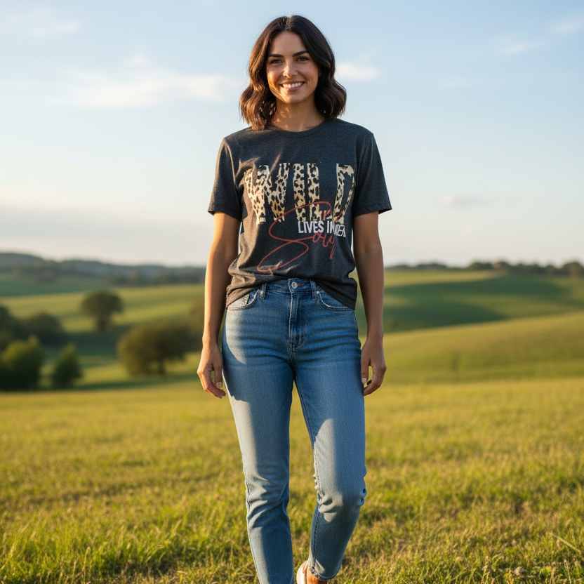Wild Lives In Her Tee