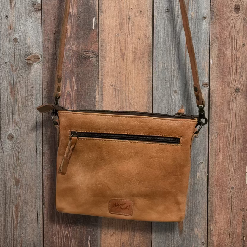 Genuine Leather Western Crossbody