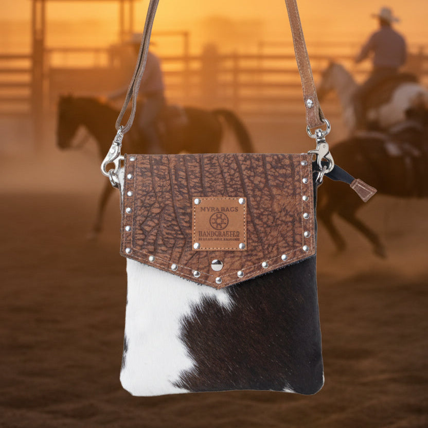Myra Bag - Rustler Bend Canvas & Hairon Bag