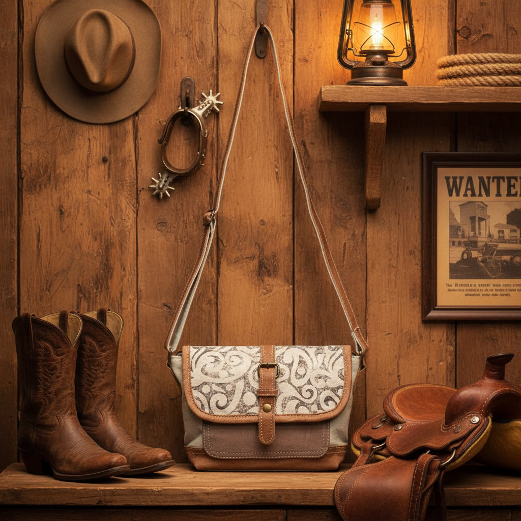 Leaf Print Small & Crossbody Myra Bag