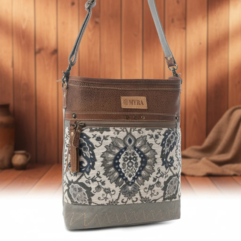 Sagebrook Jacquard Upcycled Canvas Bag