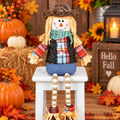 Cowboy Scarecrow Button Leg