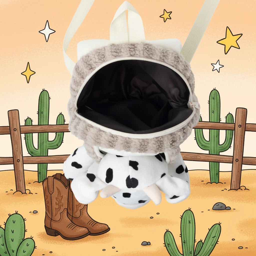 Little Moo Kids Backpack in Toffee Ranch