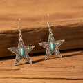 Westward Star Earrings with Turquoise Stone
Turquoise