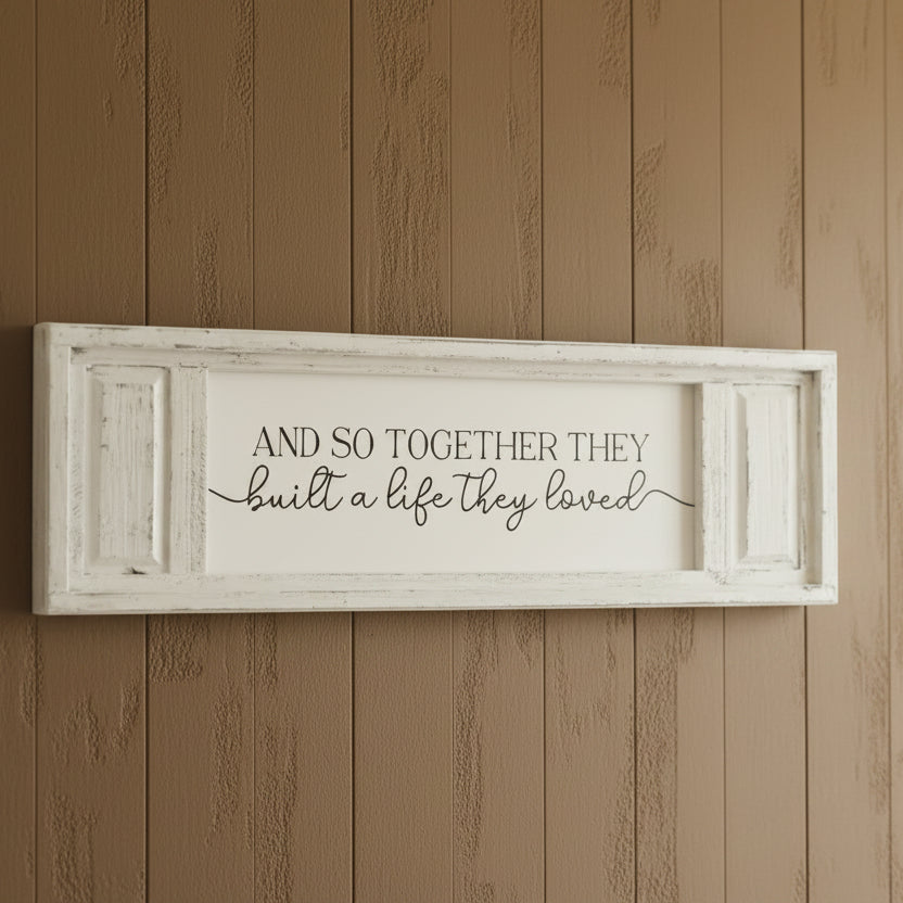 Small Double Panel Canvas Built A Life They Loved