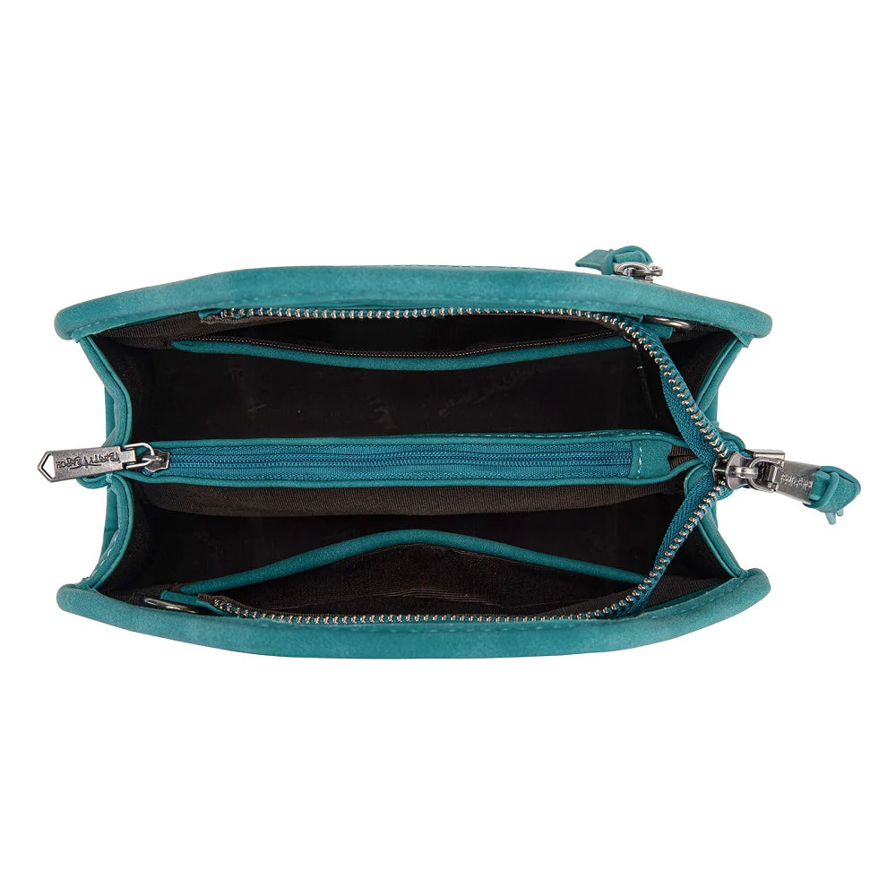 Trinity Ranch Genuine Hair-On Cowhide Satchel Crossbody Bag