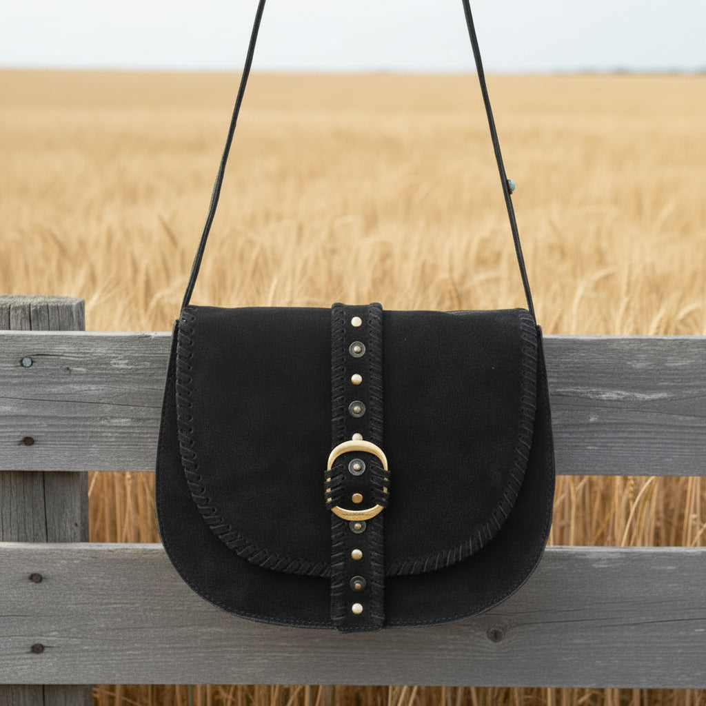 Myra Bag - Yellowstone Iron Frontier Suede Leather