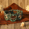 Cowgirl Horse Star Horseshoe Western Stretch Bracelet