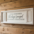 Small Double Panel Canvas - Remember The Days I Prayed