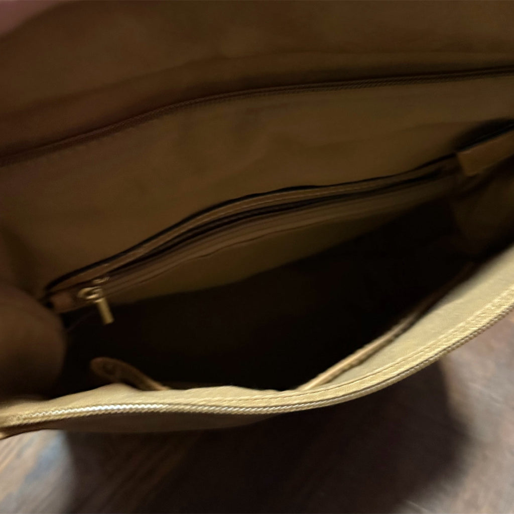 Faux Leather Flap-Over Convertible Backpack - Stone