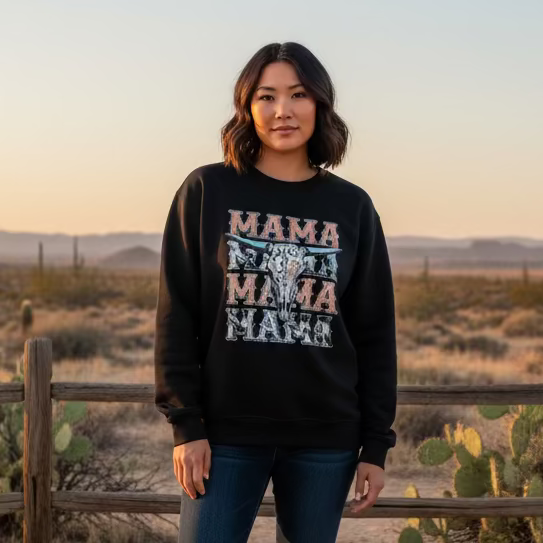 Western Cowboy Mama Sweatshirt