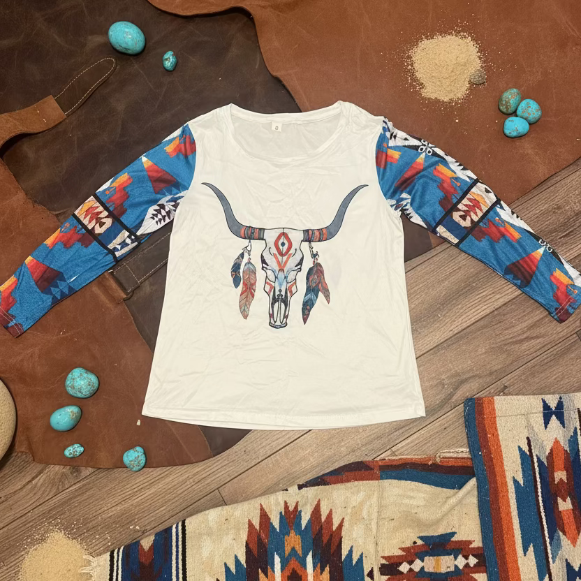 Western Bull Head Long Sleeve