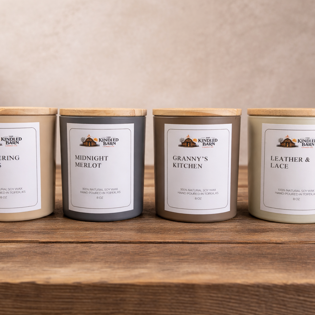 8 oz Bamboo Lid Candle