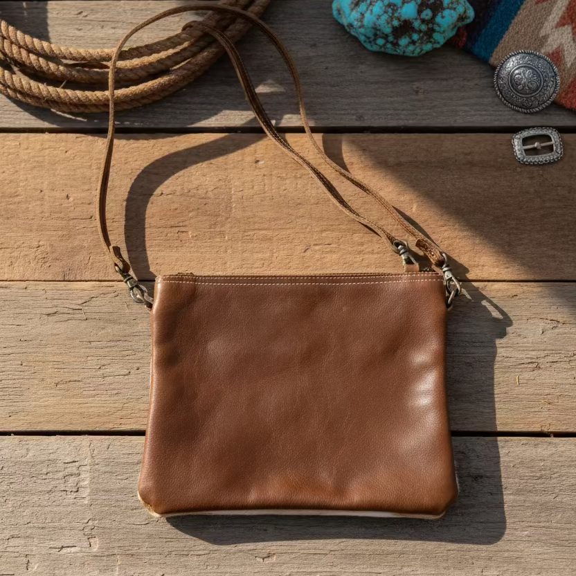 White and Brown Shade Myra Bag