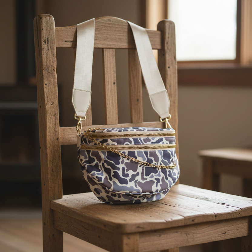 Camo Print Bum Bag Crossbody