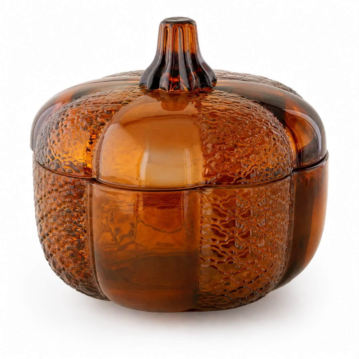 Fall - 10 oz Amber Glass Pumpkin