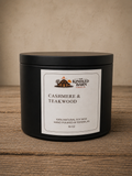 16 oz Black Tin - Cotton Wick