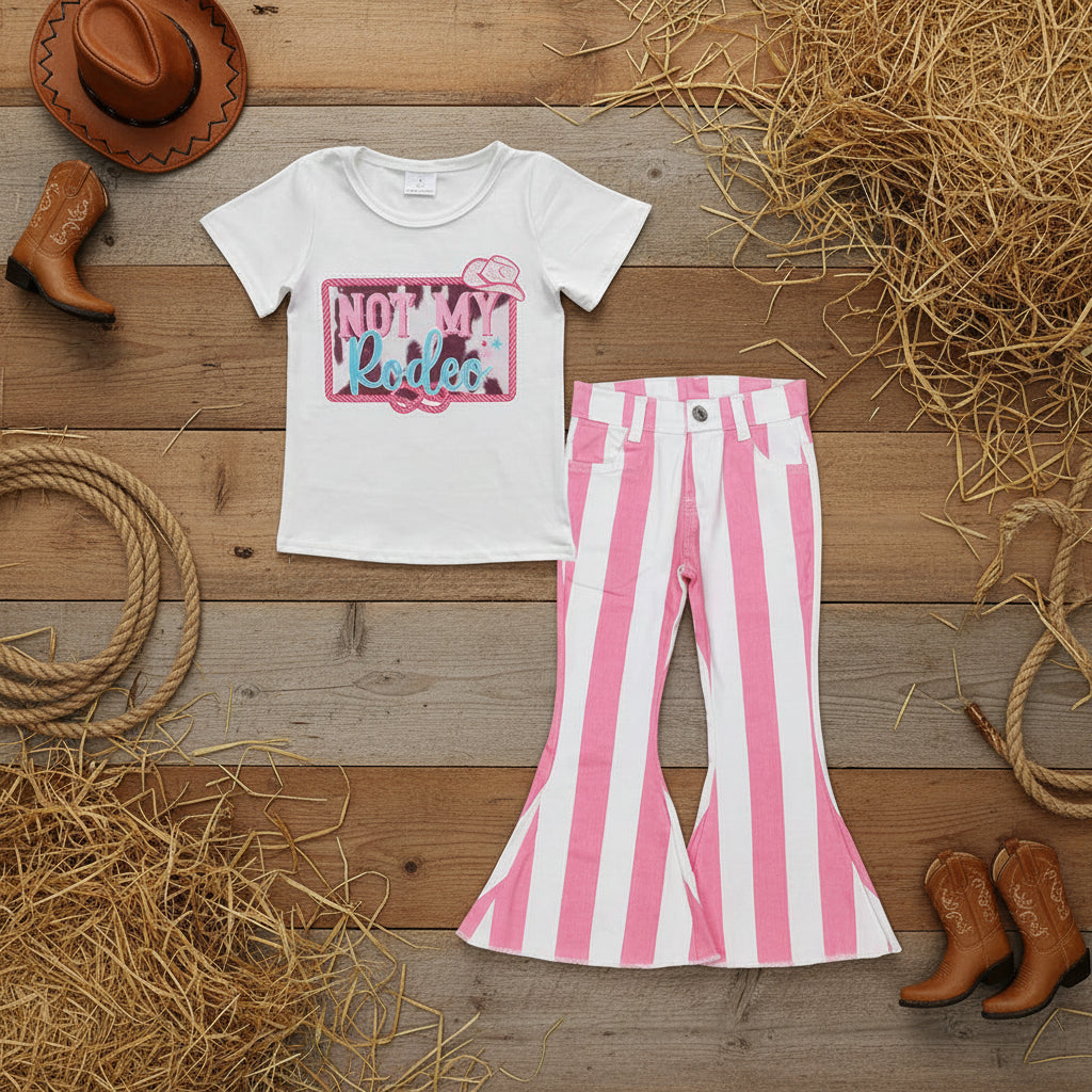 Pink Stripe Jeans Kids