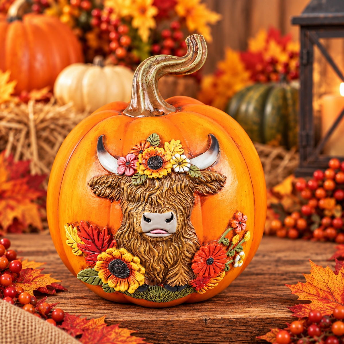 Harvest Highland Cow Pumpkin
