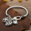 Mom Heart Flower Angelic Bracelet