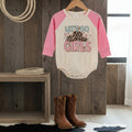 Let's Go Girls Hat Baby Kids Western Romper