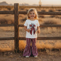 Cactus Bow Top Stripe Pants Western Girls Clothes