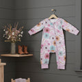 Pink Flower Boots Western Girls Pajamas